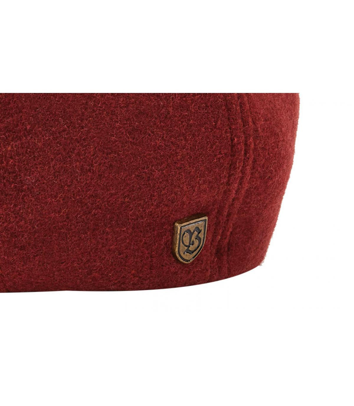 burgundy newsboy cap